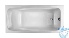 Ванна чугунная Jacob Delafon Repos 170x80 без отверстий для ручек, без ножек E2918-00