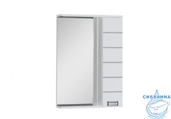 Шкаф-зеркало Aquanet Доминика 60 LED белый