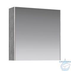 Зеркальный шкаф Aqwella Mobi 60 см бетон светлый
